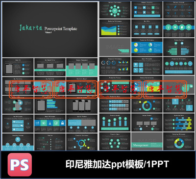 商务图表图标趋势图研究技术科研ppt模板可编辑素材