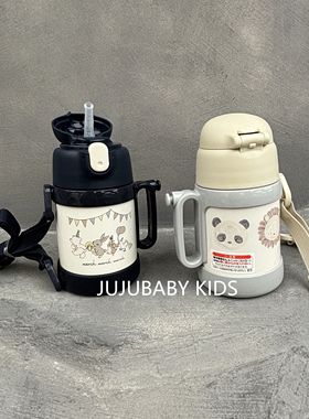 cottoli小象儿童保温杯1到3岁吸管本土幼儿园水壶保冷保暖女男孩