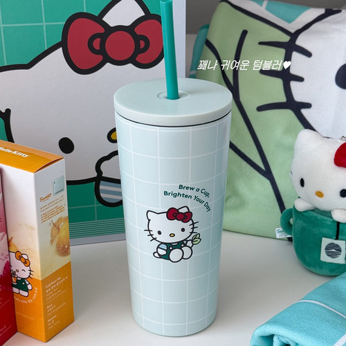 韩OSULLOC联名Hellokitty保温杯