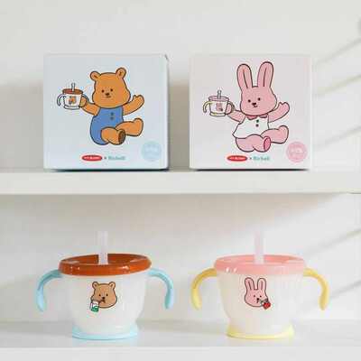 Richell利其尔学饮杯婴幼儿童吸管杯训练杯宝宝饮水喝水奶便携杯