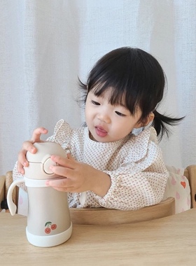韩国膳魔foogo樱桃苹果郁金香儿童鸭嘴杯宝宝保温保冷杯直饮水杯