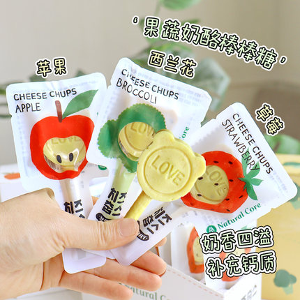 Natural Core天然核心韩国狗棒棒糖草莓苹果鸡肉柴犬泰迪奶酪零食