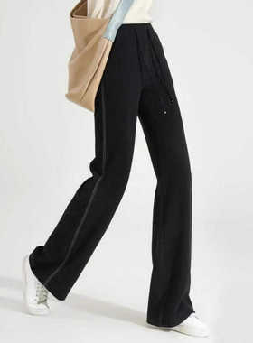 春风伊人24621-1-3-4-10休闲裤秋冬新款松紧宽裤脚阔腿裤韩版女裤