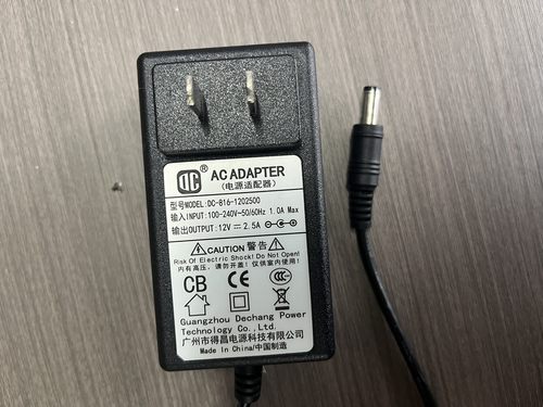 液晶显示器得昌12V 2.5a电源适配器DC-816-1202500