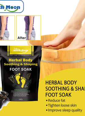 Herbal foot bath bag gently moistens foot skin cares for arm