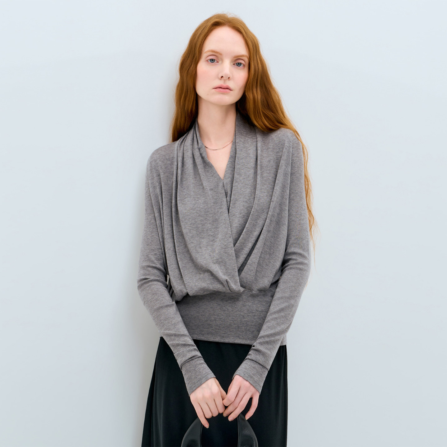 LIMONN天丝羊毛高智通勤V领插肩袖针织上衣女收腰长袖内搭2026春,女装/女士精品,T恤,淘宝优惠券,粉丝福利购,淘宝优惠卷