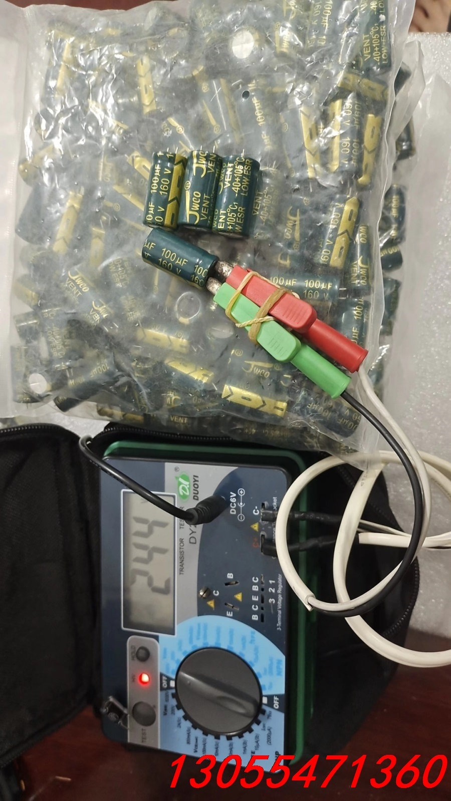 议价JWCO高频低阻原包电容，160v100uf，体积13x25