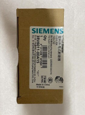 西门子马达断路器     3RV6011-0DA10 3RV议价