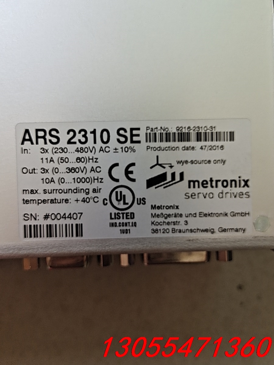 议价无包装麦卓伺服驱动器Metronix    ARS2310S