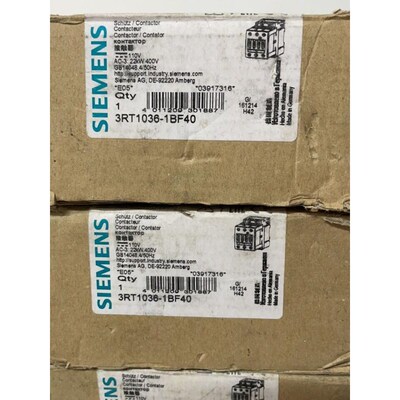 西门子接触器 3RT1036-1BF40 DC110V 全新议价