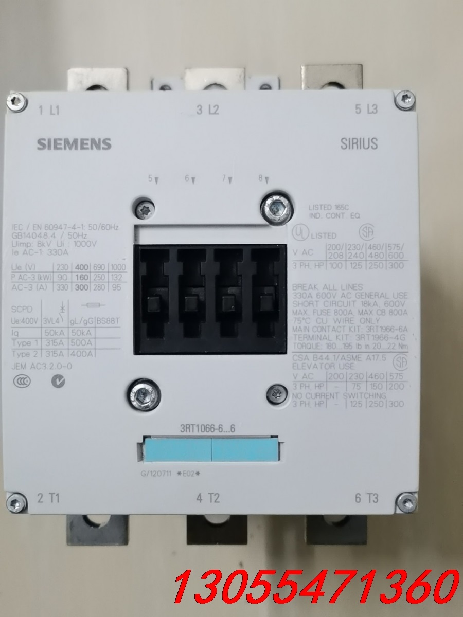 议价西门子3RT1066-6AD36接触器，原装德国产，工程余料