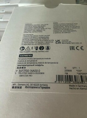 西门子温度模块3UF7700-1AA00-0议价
