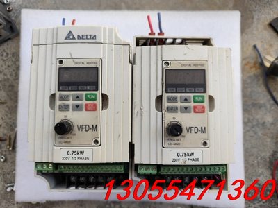 议价变频器拆机台达变频器VFD007M21A 0.75KW 22