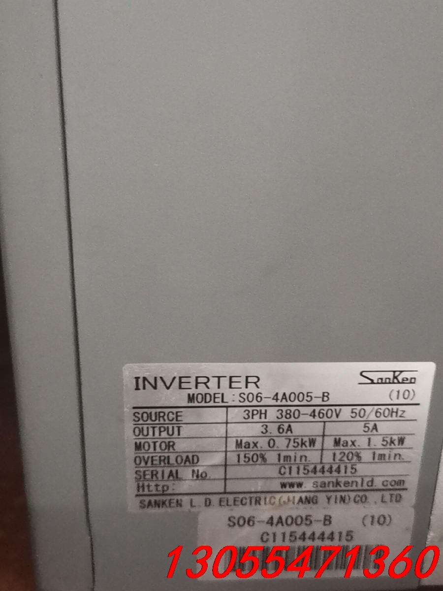 议价三肯变频器S06-4A005-B拆机功能好成色可以充新做柜子
