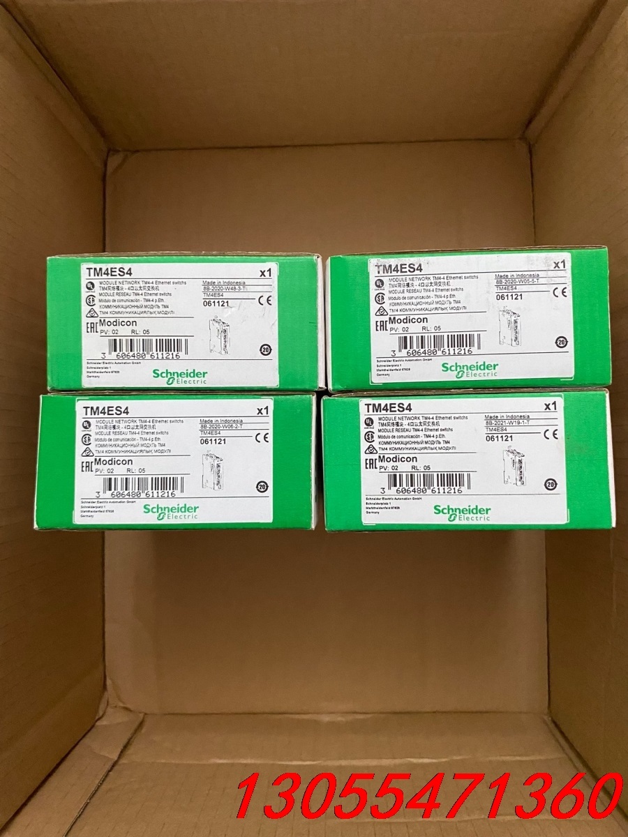 议价施耐德PLC以太网扩展模块，型号TM4ES4，全新带包装，数