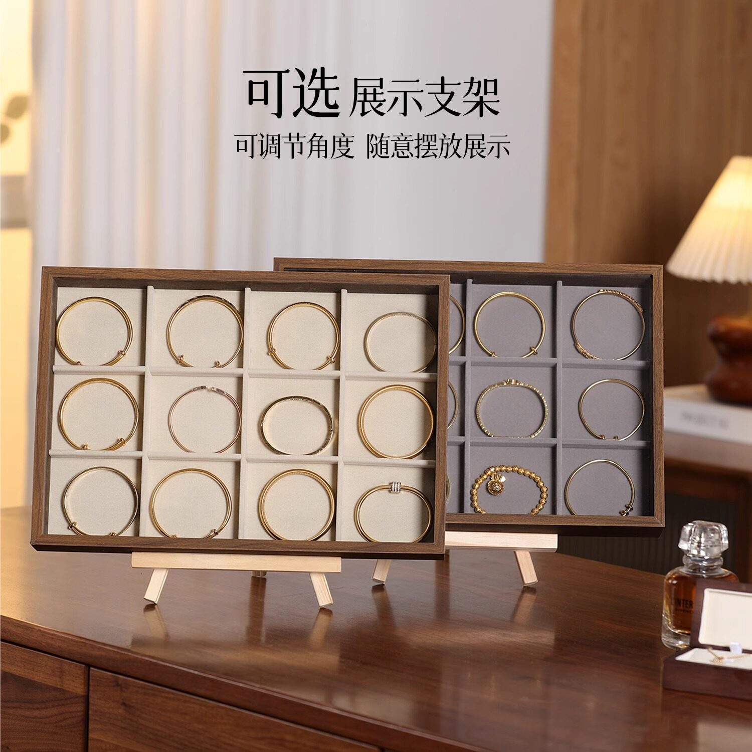 手镯黄金文玩手串柜台摆摊展示首饰盒超大容量精品环保首饰收纳盒