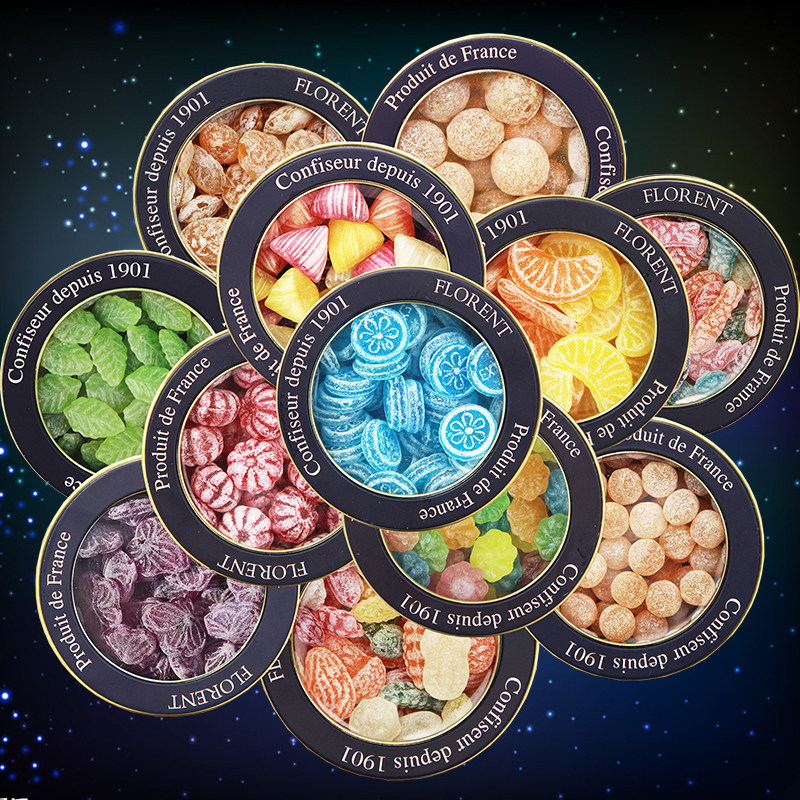 包邮法国进口费罗伦Florent星座糖水果硬糖零食礼物十二款自由选