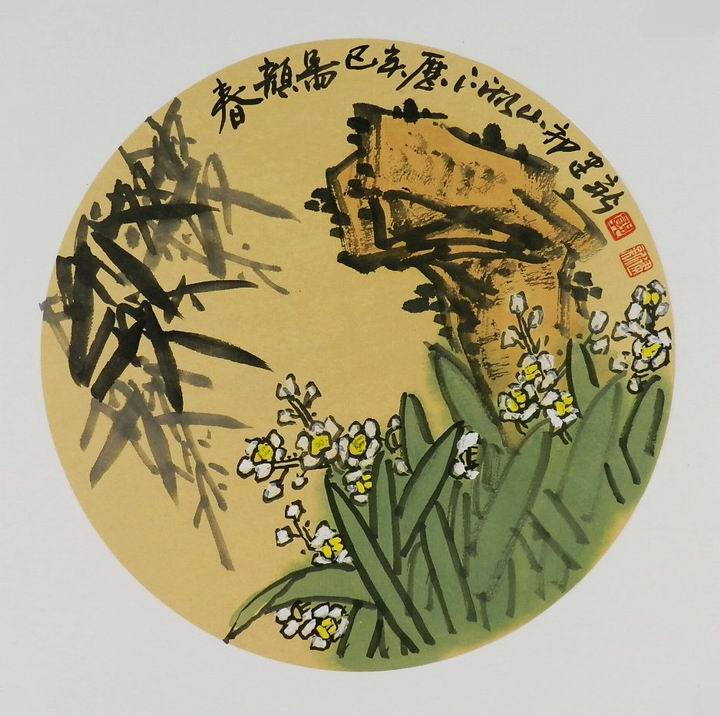 手绘字画真迹客厅办公室装饰画包邮 郭建新国画花鸟画小品GG