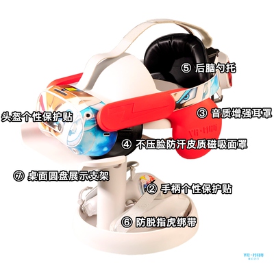 VR头盔支架Quest3/PICO 4U/vision pro稳固收纳桌面商用摆设美观