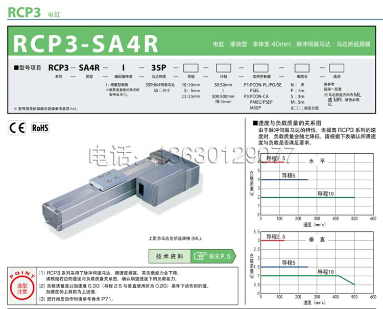 IAI高精密直线丝杆滑台RCP3-SA4R
