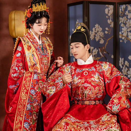 明制婚服汉服圆领袍马面裙
