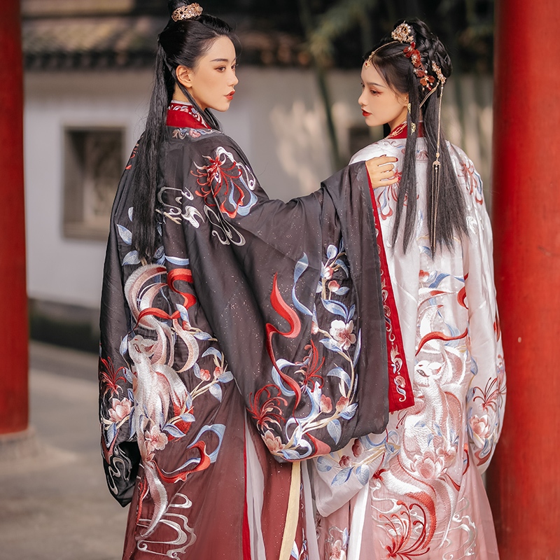 Peach blossom sequence[Amanda][Dixin]Single chip The skirt Big sleeves heavy industry Embroidery Hanfu men and women CP Autumn and winterin the Women's clothing/Boutique , Costume/National costume/Stage costumes , Hanfu category - from Buy2taobao.com to provide professional Taobao agent buy service