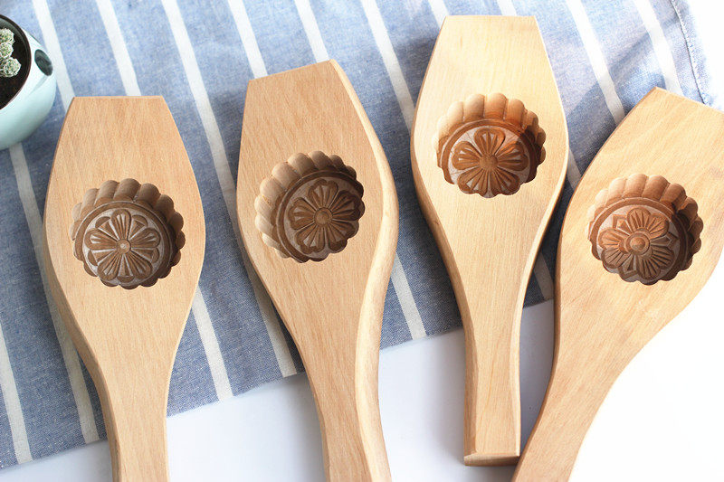 手工雕刻款木质广式月饼糕点烘焙模具模具烘焙模具蛋糕加深传统