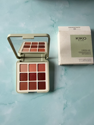 现货KIKO green me 2018限量款9色眼影盘  01大地色  02日落盘