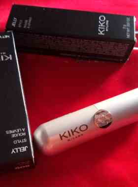 kiko新款白色胶囊口红豆沙色