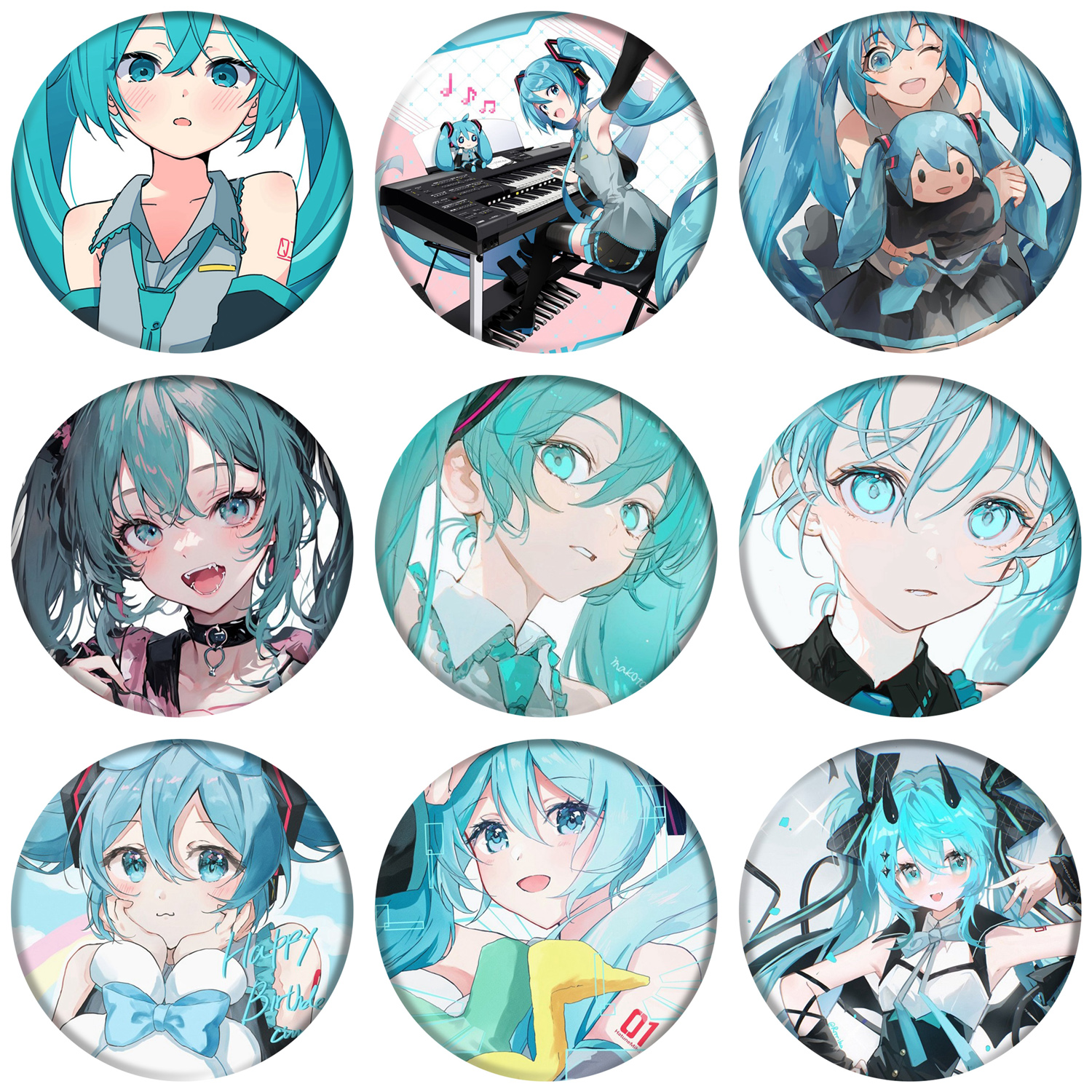 【初音未来】Miku二次元DIY挂件咕卡痛包手工定制礼物周边可爱谷