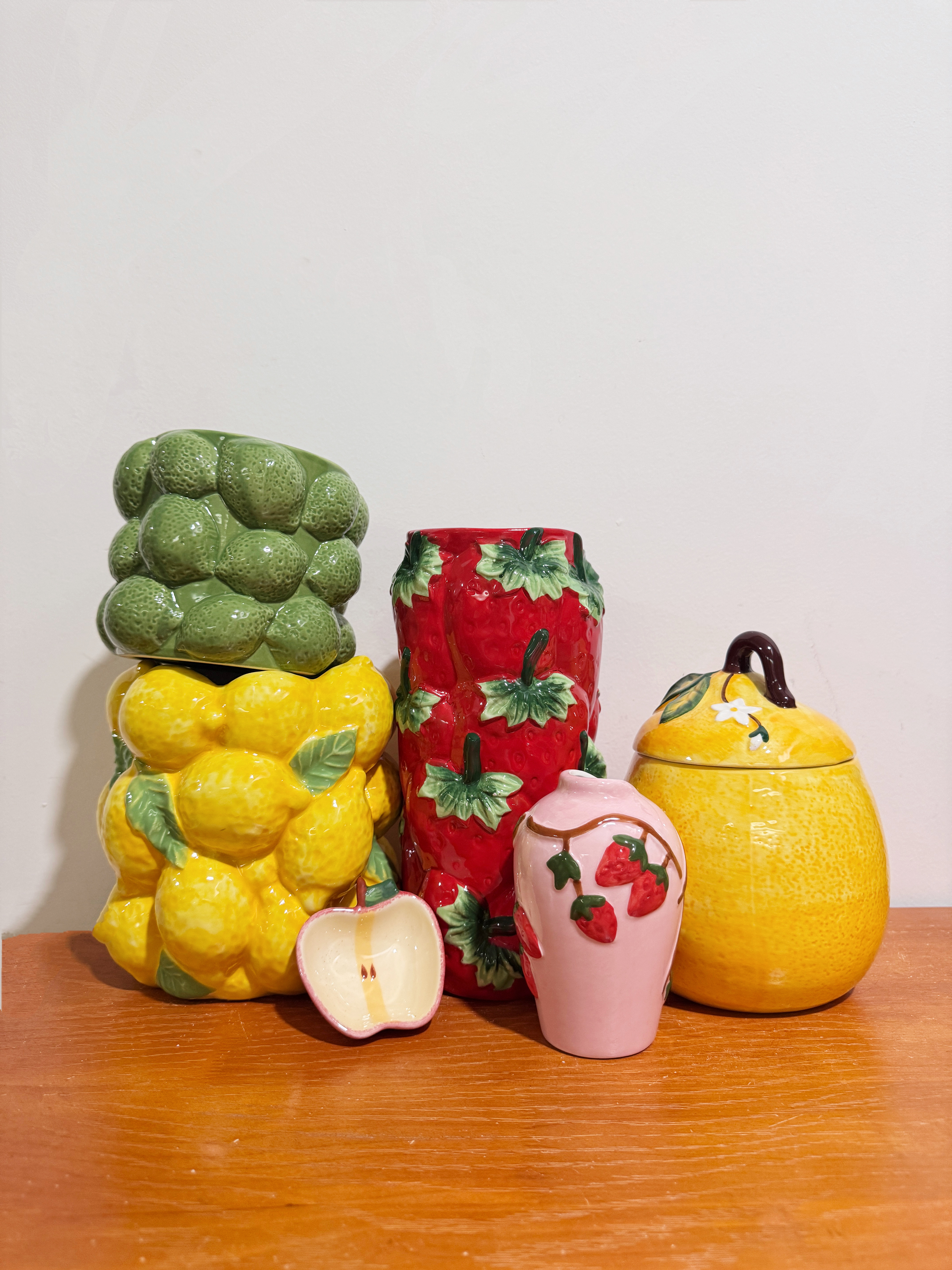 外贸孤品 水果系列手绘花瓶、储物罐、花盆、摆件 托盘 收纳 碗碟,家居饰品,花瓶,淘宝优惠券,粉丝福利购,淘宝优惠卷