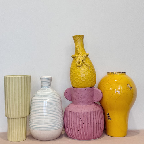 外贸出口 孤品 高温陶瓷花瓶  花盆 摆件 水培 手工手作