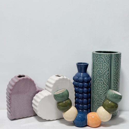 外贸出口 孤品 高温陶瓷花瓶  花盆 摆件 水培 家居装饰 软装