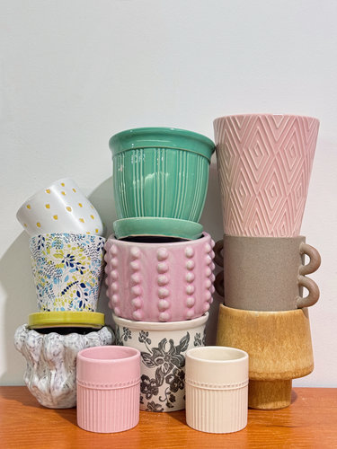 外贸出口 孤品 手工  陶瓷花盆 多肉花盆 工具桶 收纳