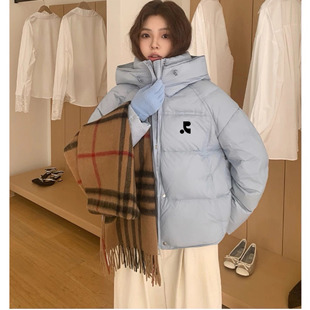 韩国restandrecreation2025新冬款连帽羽绒棉服泡芙面包服外套