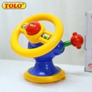 英国Tolo仿真方向盘早教益智宝宝学模拟驾驶吸盘喂饭餐桌玩具1岁