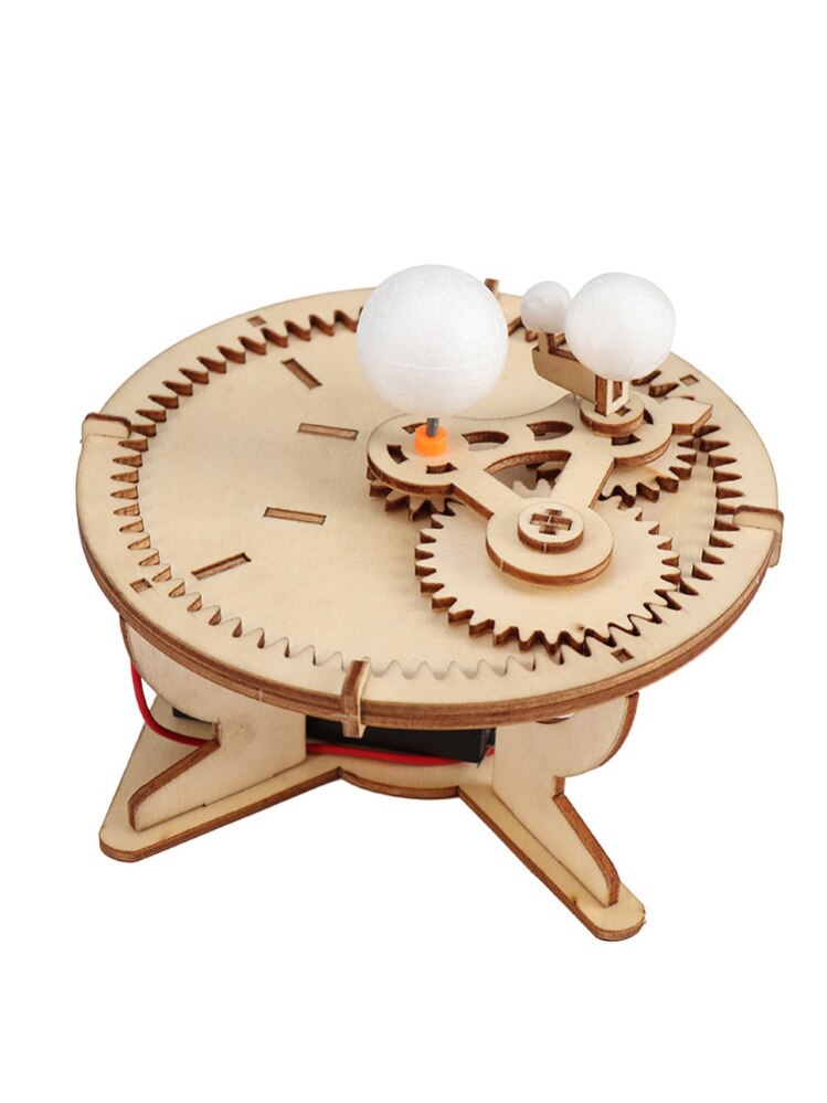 三体仪星系模型电动旋转日地月运行仪太阳地球月亮儿童科学教玩具