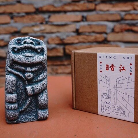 鲤物文创树脂吉祥瑞兽石敢当摆件
