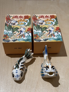 鲤物文创｜年年有余鲤鱼鳌鱼陶瓷摆件茶宠伴手礼送礼佳品