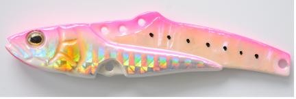 日本进口 纯手工制作 路亚饵 鲍鱼乱舞VIB #12 粉鰯 14-28g