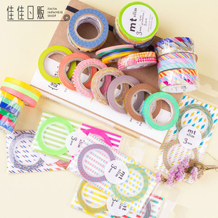basic deco twist 3mm窄款 日本进口现货手帐和纸胶带 细款 slim