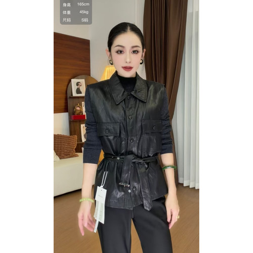 8.30+「跑单限购.不褪不换」翻领皮衣马甲20203