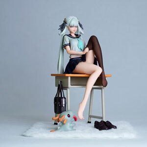 美少女校服今汐带课桌小龙书包可换脸 摆件模型礼物二次元手办
