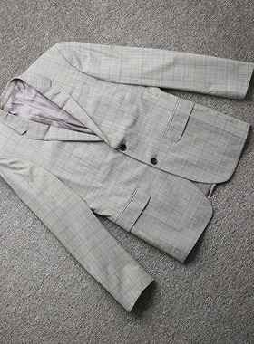 [安]兰米特卖春秋正品奢华高品质羊毛男西装外套AM6C1XT05