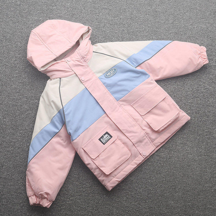 [迪]兰米特卖秋冬新款童装女童中大童两件套棉服防风冲锋衣外套