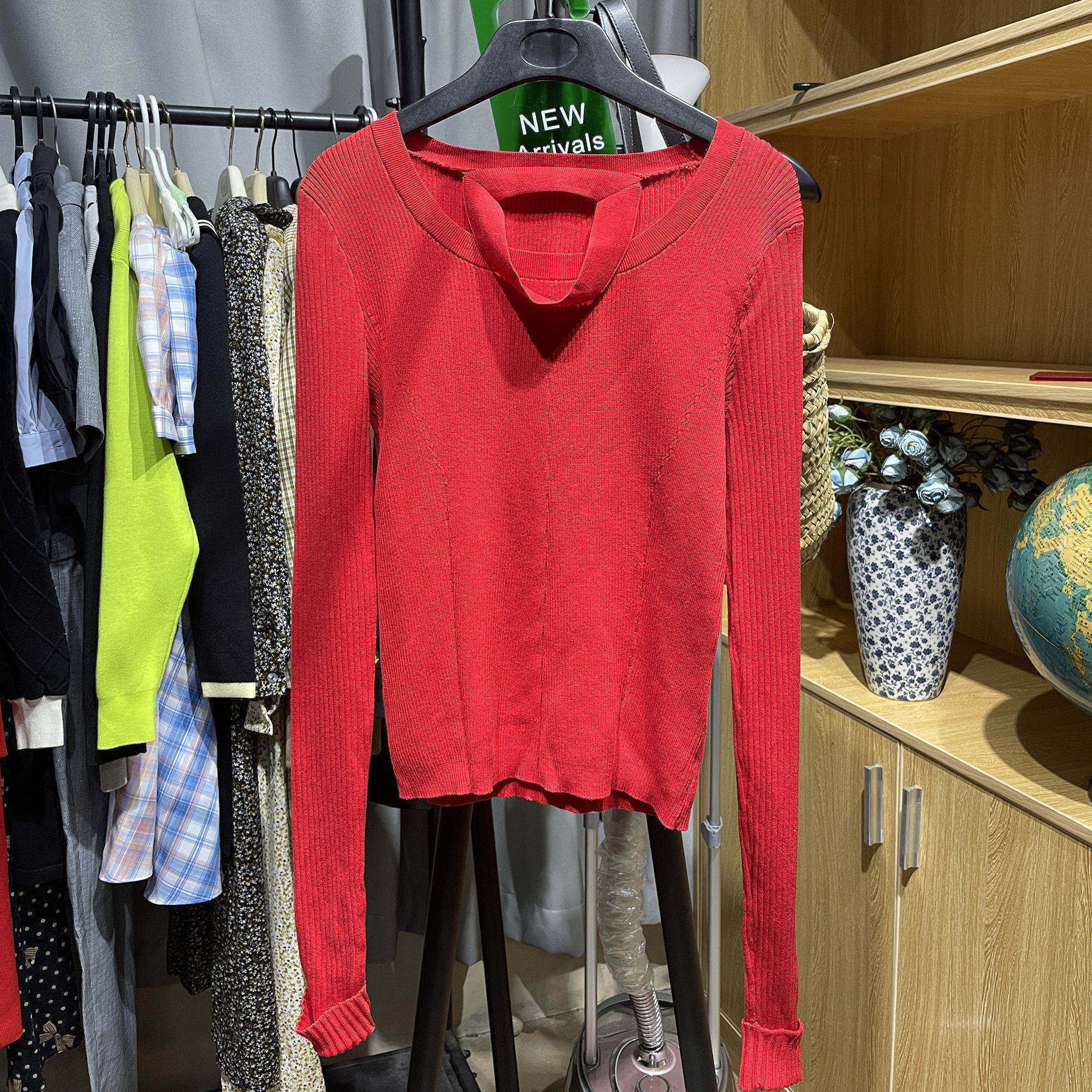 [五]兰米特卖新款女装长袖毛衣修身套头打底衫项圈上衣2NA1030240
