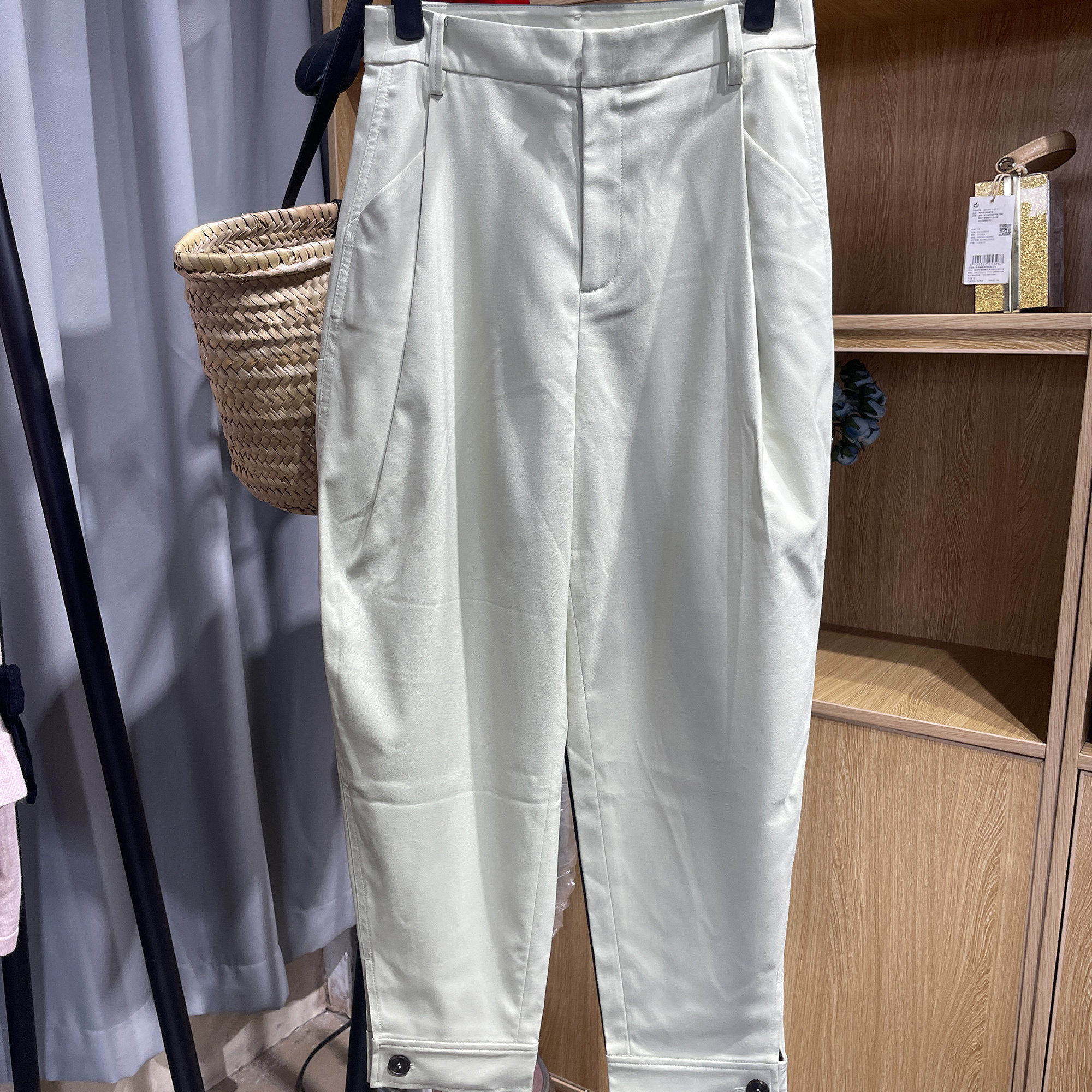 [五]兰米特卖新款女冬装小脚长裤女复古奶奶裤锥形休闲裤子气质