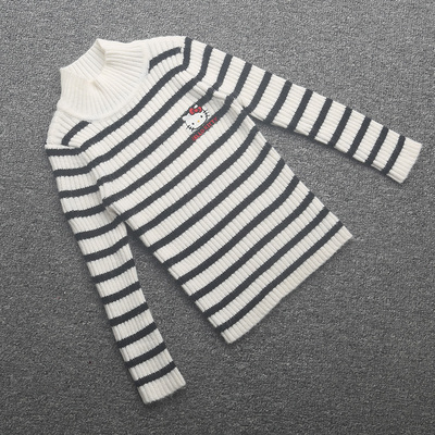 [凯]兰米特卖春秋新款童装女童儿童中大童套头针织衫外套毛衣洋气