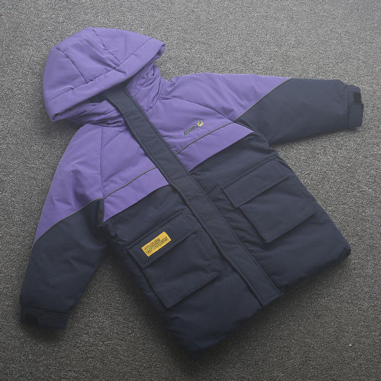 [皇]兰米特卖儿童羽绒服冬季新款男童中长款运动风中大童装外套