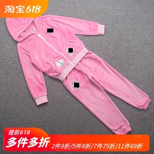 天鹅绒连帽K776068 兰米特卖春装 凯 新款 女童舒适保暖运动服套装